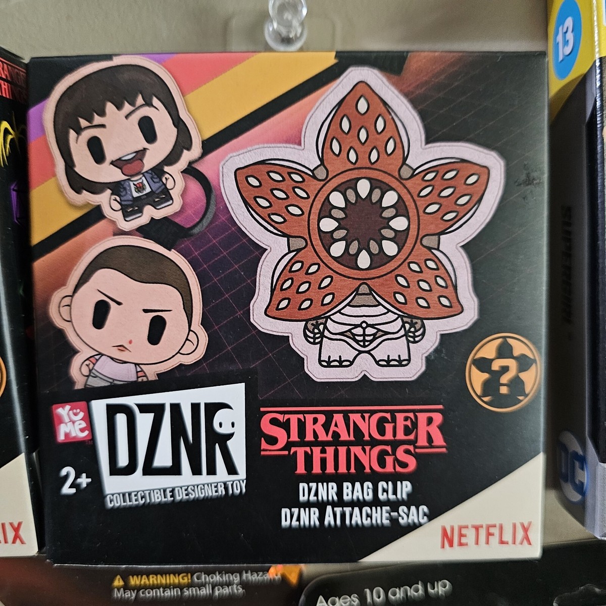 Stranger Things DZNR Bag Clip - BRAND NEW - Unopened - Mystery Box