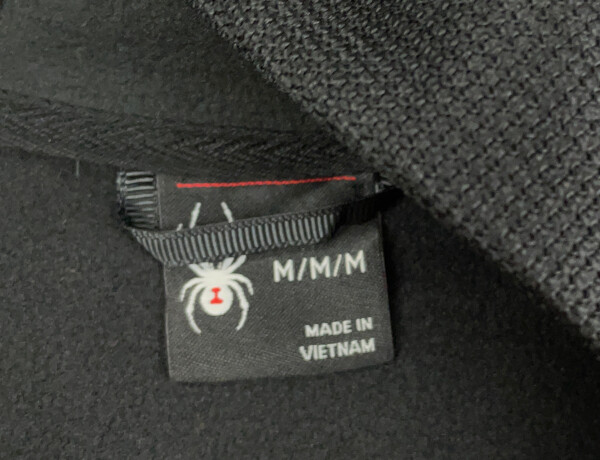 Spyder Men's Racer 1/4 Zip Pullover Hoodie - Racing Red, Medium, Waffle-Knit Fleece Lining, Embroidered Logos 13 thumbnail image