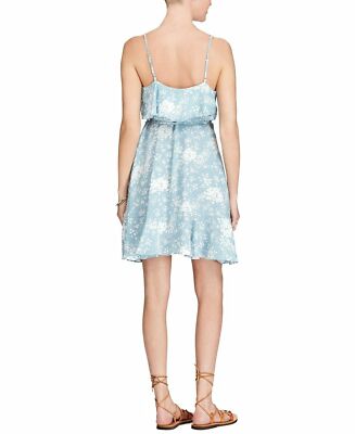 white christmas dresses Ariana Floral Denim Dress Blue / S main image 0