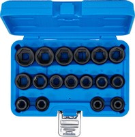 "Bgs Schlagschrauber-NüSse 8-24 Mm Flach 1/2\" 17-Tlg SteckschlüSsel Nuss Satz Set"