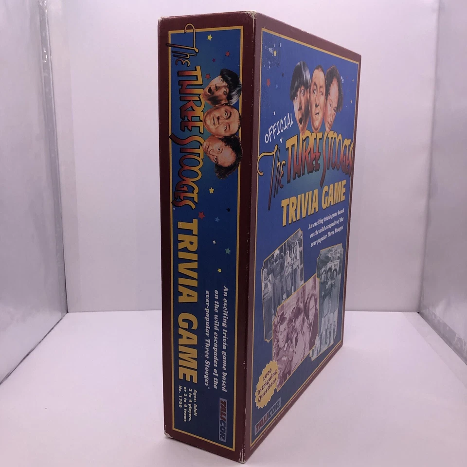Vintage 2000 The Official Three Stooges Trivia Game By Talicor COMPLETE - Image 3 of 4