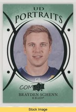 2018-19 Upper Deck UD Portraits Green Brayden Schenn #P-37 READ p0r