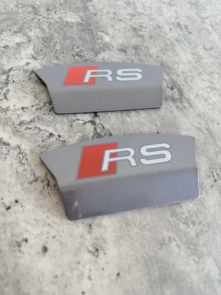 CAPAS DE PINÇA DE FREIO TRASEIRO AUDI RS4 RS5 RS6 RS7 em cinza RS NOVAS 💙🆕 - Imagem 2 de 4