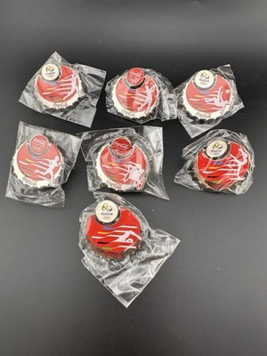 Coca cola Rio 2016 Olympic Bottle Cap pins (complete set of 7) Coke Rewards