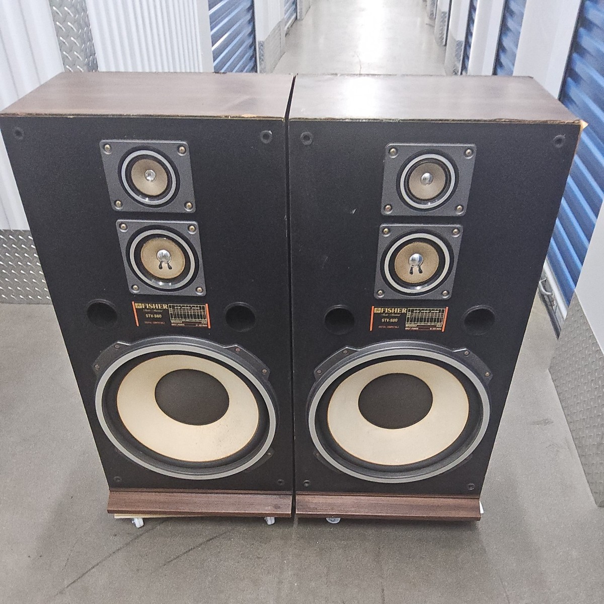 Vintage Fisher Studio Standard STV-880 Speakers Work & Sound Great