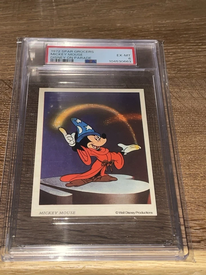 1972 SPAR GROCERS DISNEY ON PARADE MICKEY MOUSE PSA GRADED 6 EX-MINT RARE!!! - Image 3 of 4