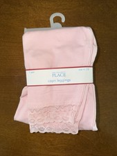The Children's Place Girls Pink Capri Leggings 7/8 94 Cotton 6 Spandex