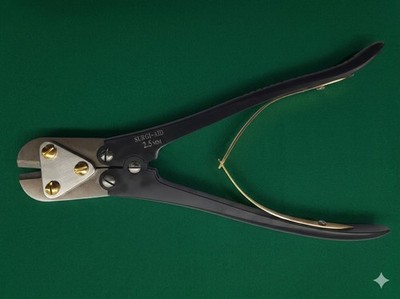 Tc Pin Wire Cutter Orthopedic Surgical Instruments Size 9.5 Black & Gold