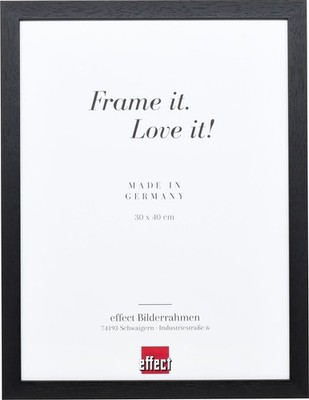 Effect Holzrahmen Profil 2210 schwarz 18x27 cm Museumsglas