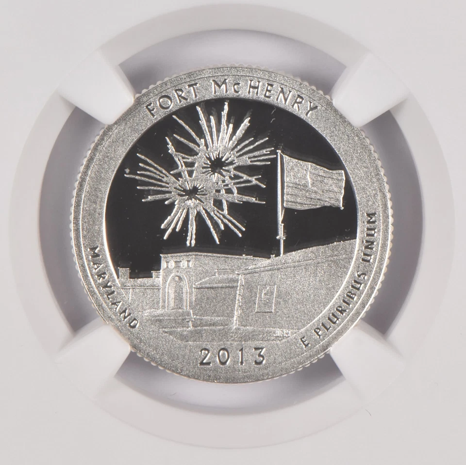 2013-S PF70 Fort McHenry Silver Quarter US Mint Limited Edition Set NGC *6661 - Image 3 of 4
