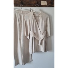 Tuta donna Emilia Wickstead in lino Made in Italy taglia 10