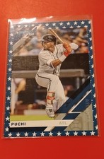2019 Panini Donruss - Variation Ozzie Albies #156 Independence Day 