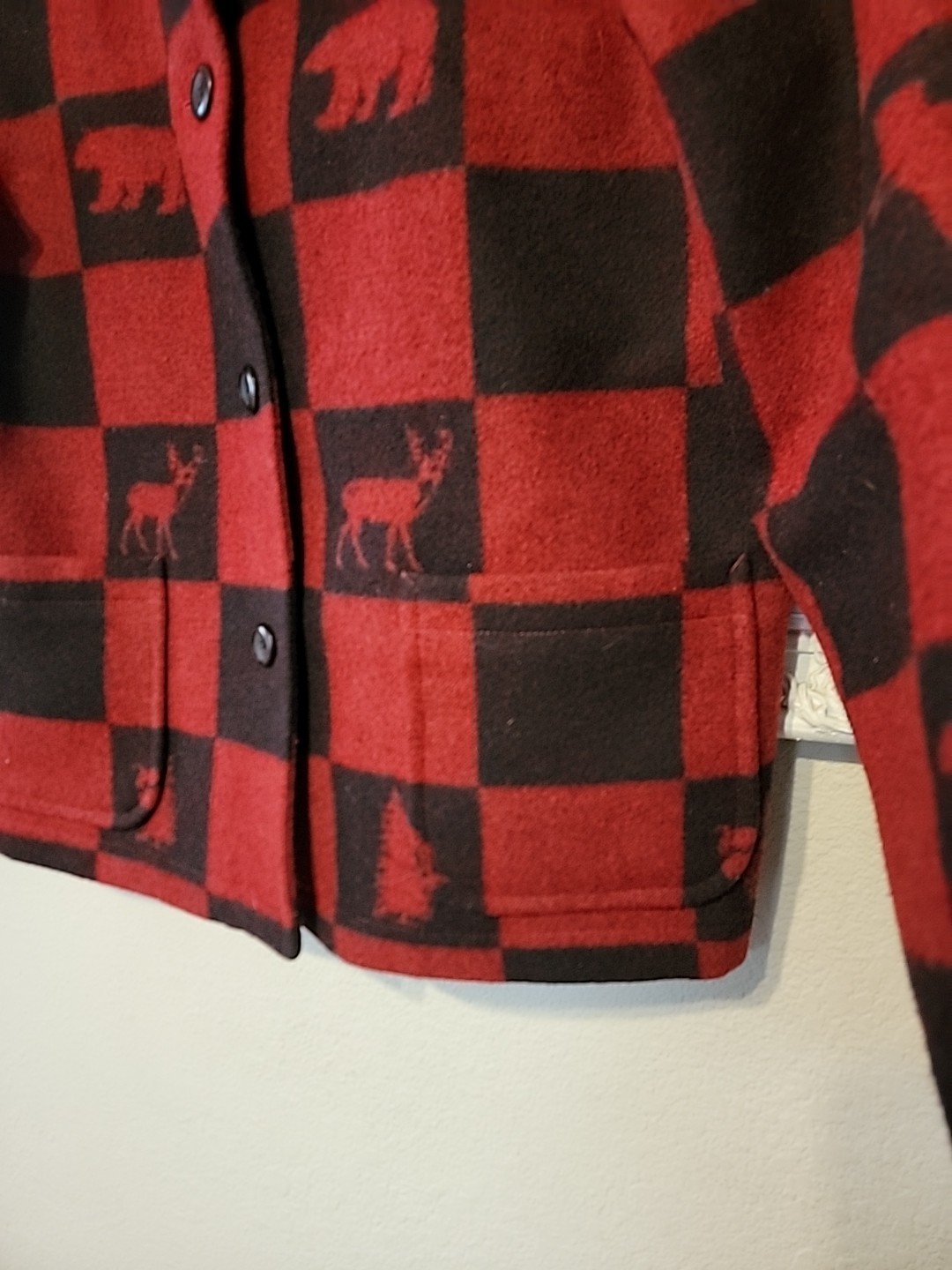 Pendleton Jacket And Purse Buffalo Print Wool Jac… - image 5