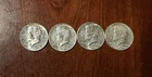 Lot Of 4 1964 Kennedy Half Dollars 90% Silver