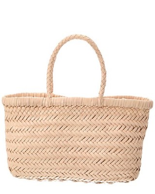 Dragon Diffusion Mini Flat Gora Tote Women's Beige