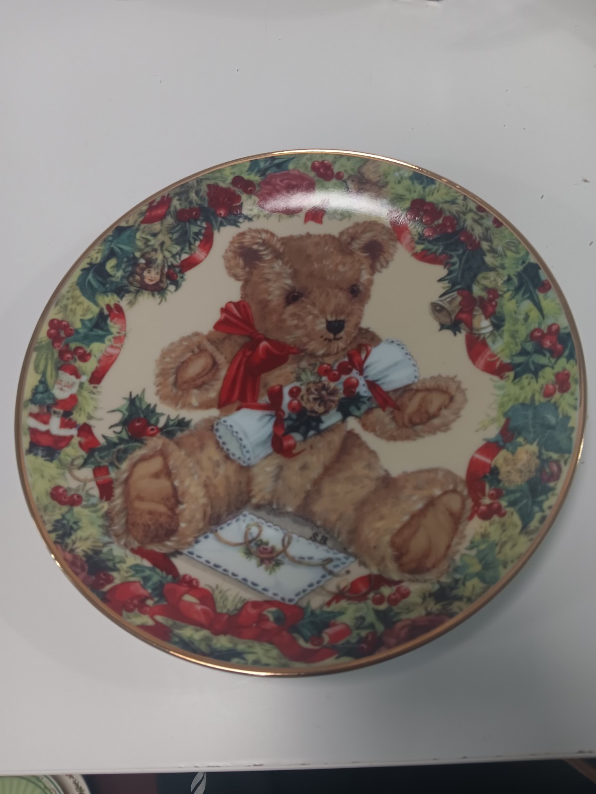 Teddy's First Christmas, Limited, Sarah Bengry, Porcelain Decorative Plate