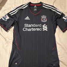 2011-2012 adidas liverpool suarez #7 soccer jersey black s