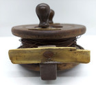 Vintage Heaton Wood and Brass Centre Pin Fishing Reel — photo 4