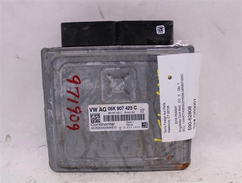 Computadora ECU ECM VOLKSWAGEN PASSAT 2016 16 06K907425C 971909 Foto 2 de 4