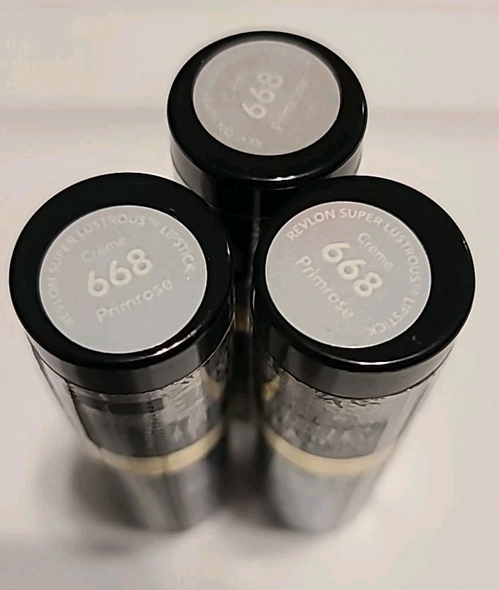 Revlon Super Lustrous Creme Lipstick 668 Primrose 3-Pack