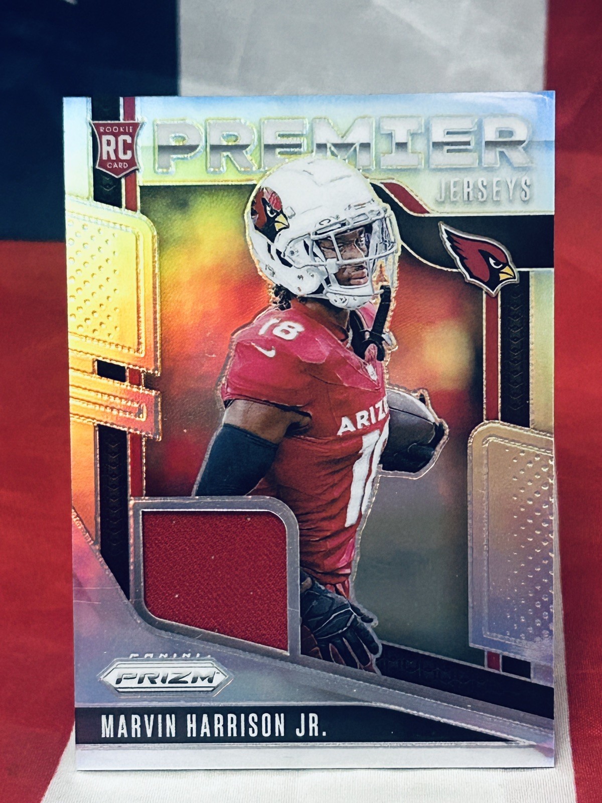 2024 Panini Prizm - Marvin Harrison Jr - Premier Jerseys Silver #PJ-MHJ (RC)