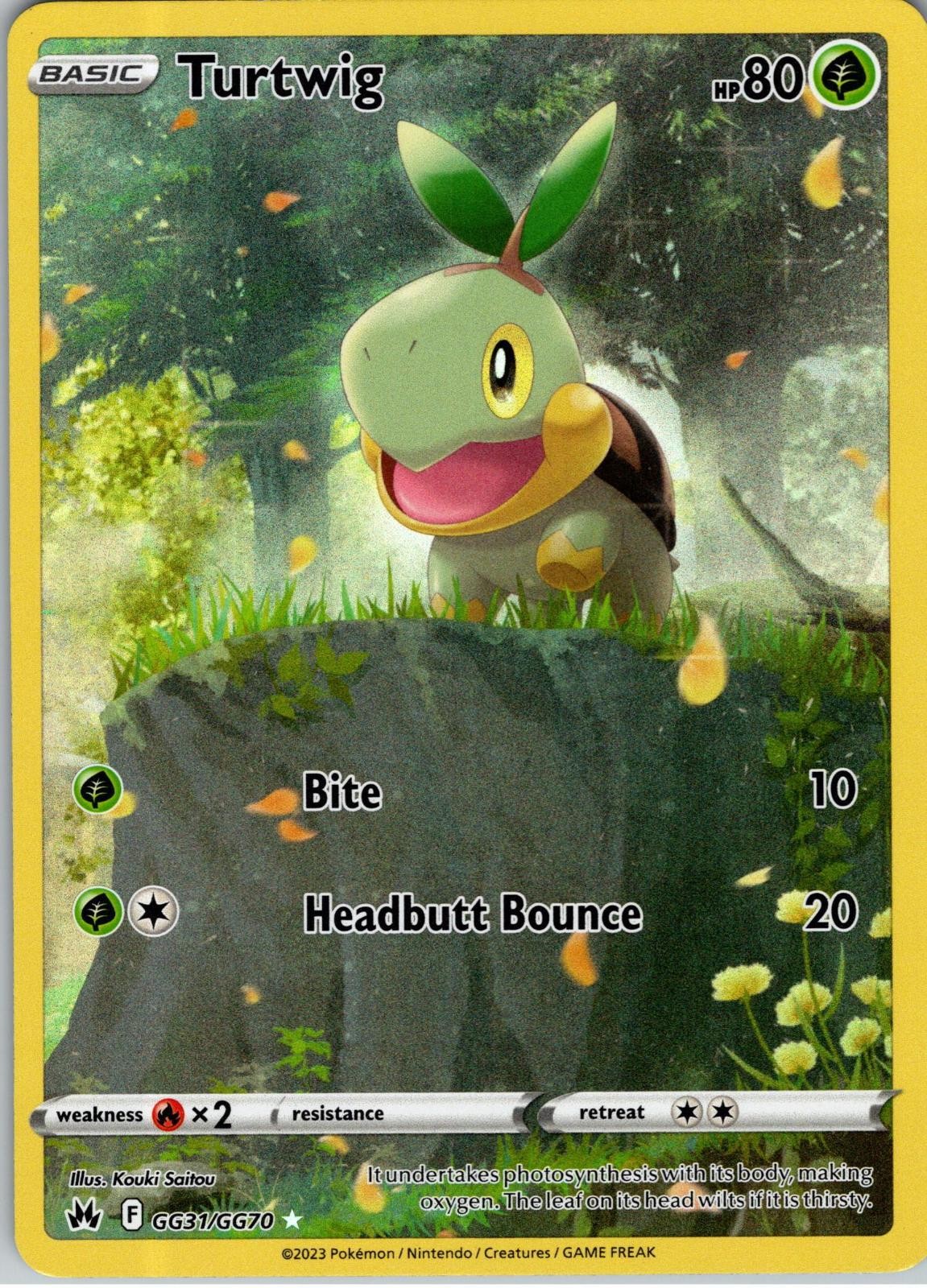 Turtwig GG31/GG70 Holo Crown Zenith Galarian Gallery Pokemon NM