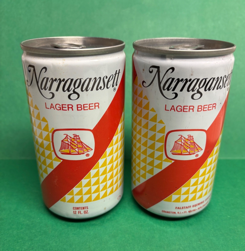 NICE VINTAGE NARRAGANSETT BEER CRUSH IT LIKE QUINT JAWS MOVIE SHARK CAN