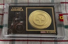 Panini Marvel Icons Card Black Oro Captain America Nuovo