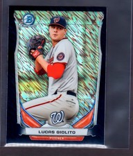 2014 Bowman Chrome Mini Black Shimmer Refractor #170 Lucas Giolito