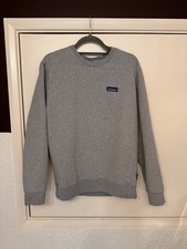 Patagonia Grey Organic Cotton Crew Neck Men’s Sweatshirt Small Logo Size S