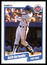 Keith Hernandez 1990 Fleer #205 Mets MLB READ FREE SHIPPING AutographDen