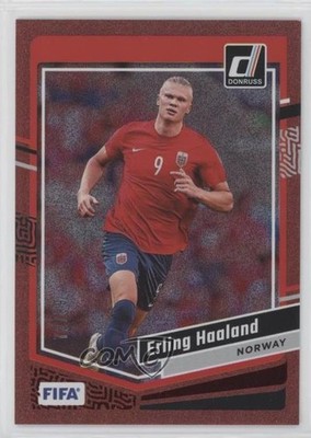 2023-24 Panini Donruss FIFA Red 72/99 Erling Haaland #41 0e22
