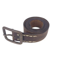 VTG AMERICAN EAGLE OUTFITTERS Brown Leather Belt Y2k perfect amount of wear 42"