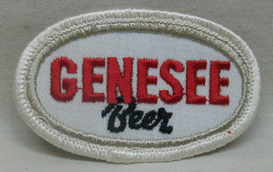 Original Vintage "Genesee Beer" Uniform Logo Patch (3-1/4"x 2") NEW Condition