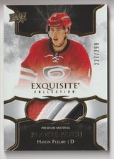2017-18 BLACK DIAMOND EXQUISITE ROOKIE PATCH 4 COLORS HAYDN FLEURY 227/299