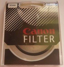 Genuine Canon Camera Lens Filter UV Haze 52mm Model No. 7-5201-1. NEW  SEALED 