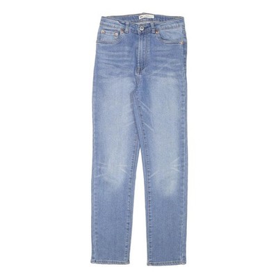 LEVI'S Damen Jeans blau Slim Skinny Denim hell W24 L26 stylisch Reißverschluss