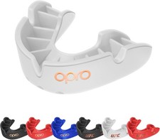 OPRO Bronze Level Mundschutz Erwachsene (10+) wei&szlig; - Essential Fit Zahnfleischschutz f&uuml;r