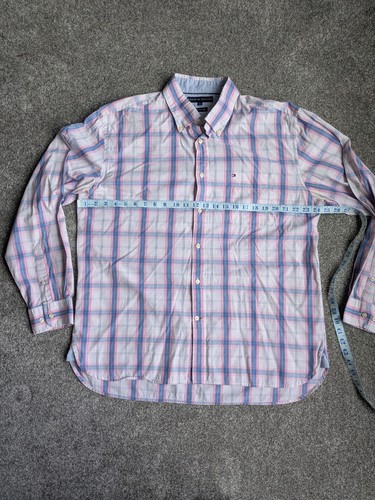 Tommy Hilfiger Men's XL Long Sleeve Button-Down Shirt - 100% Cotton Plaid design - Picture 5 of 10