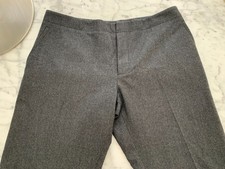 Alexander McQueen Italy Gray Wool Flat Front Pockets Men’s Dress Pants Size 52