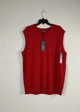 HART SCHAFFNER MARX Men’s Merino Wool V-Neck Vest Size 4XB NWT