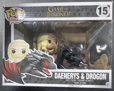 Funko PPOP! Rides: Game of Thrones - Daenerys Targaryen (con Drogon) #15 *Dañado