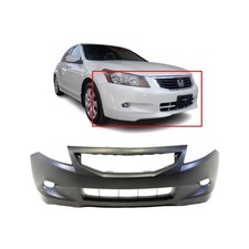 Primed Front Bumper Cover For 2008 2009 2010 Honda Accord Coupe Ho1000256