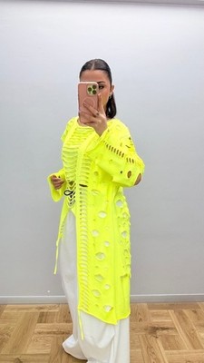 Re-Design Asymmetrisches Shirt Neongelb