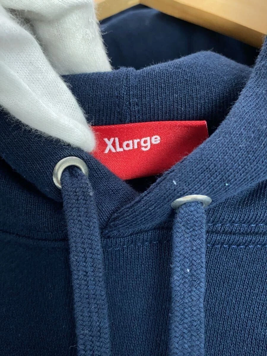 Felpa Supreme con cappuccio XL cotone navy usata