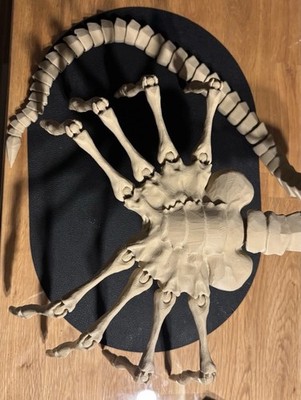 Sandfarben Alien Facehugger 1:1 Cosplay Mehr Detailliert Romulus 3D Predator