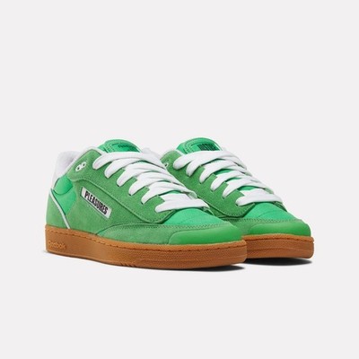 Reebok X PLEASURES Club C Bulc 100206744 Sneakers Mens US 13 Green Shoes ZAP2285
