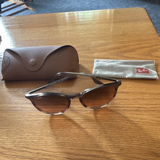 Ray-Ban RB 2204 Round Brown Gradient Lens Sunglasses w/ Case Cloth