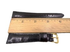 NOS JB Champion 18mm/R English Morocco Black Leather Watch Band S3616 B523