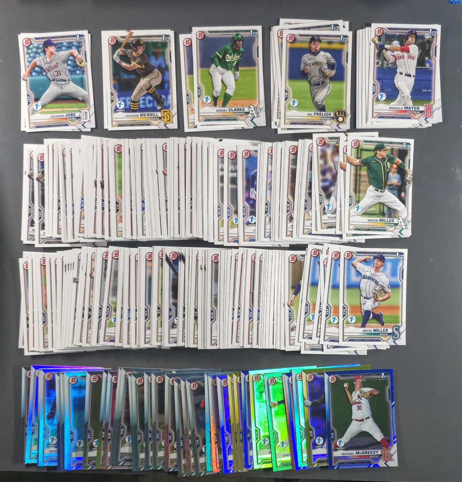 Huge BASEBALL Lot - Over 650 Cards - Rookies, Auto, Numbered, Short Print, RC view 7